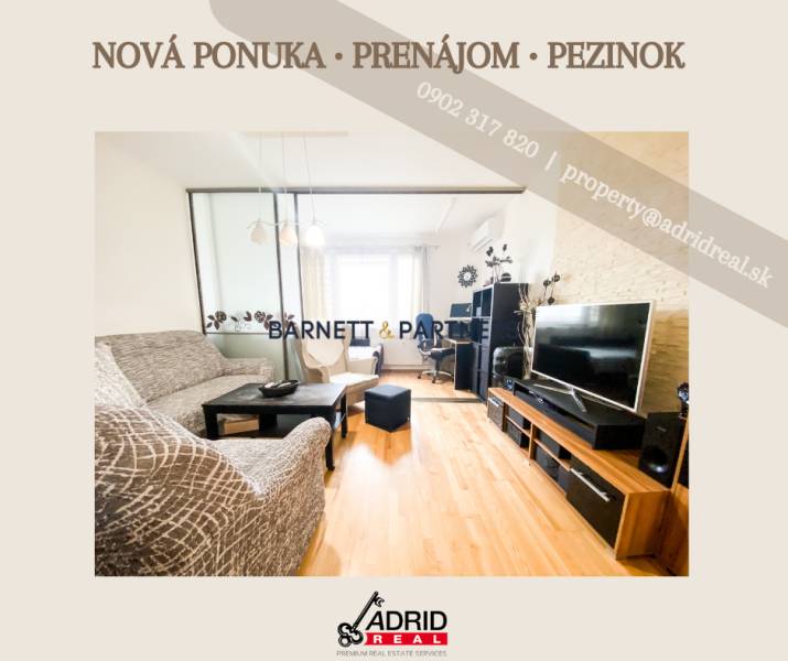 2-Zimmer-Wohnung, L.Novomeského, zu vermieten, Pezinok, Slowakei